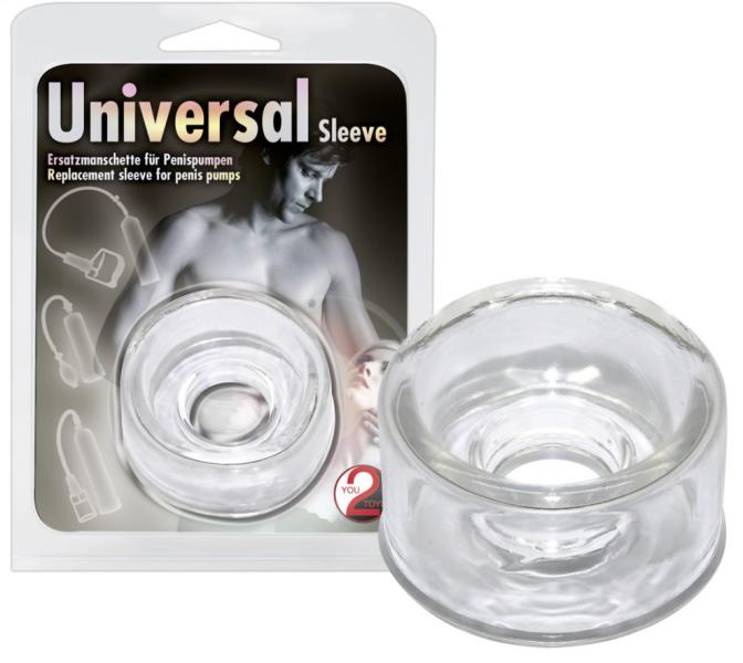 Universal Sleeve szilikon pótmandzsetta átlátszó