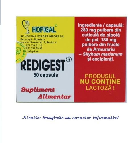 Hofigal Redigest 50 capsule Hofigal (Suplimente nutritive) - Preturi