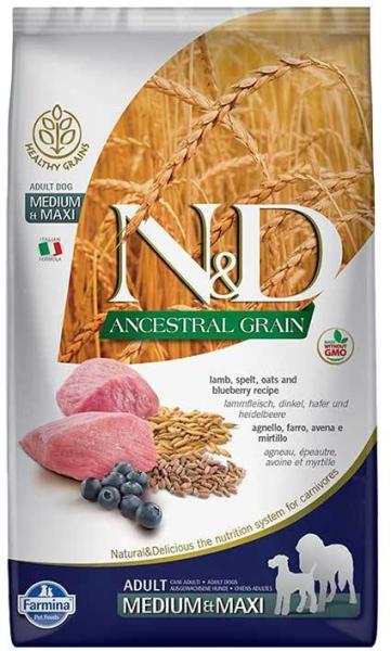 Ancestral Grain Adult Medium & Maxi Lamb & Blueberry 12 kg