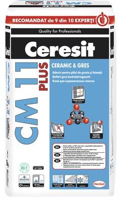 Ceresit Adeziv Ceresit CM11 Plus pentru gresie și faianță interior și  exterior 25 kg (Adeziv gresie, faianta) - Preturi