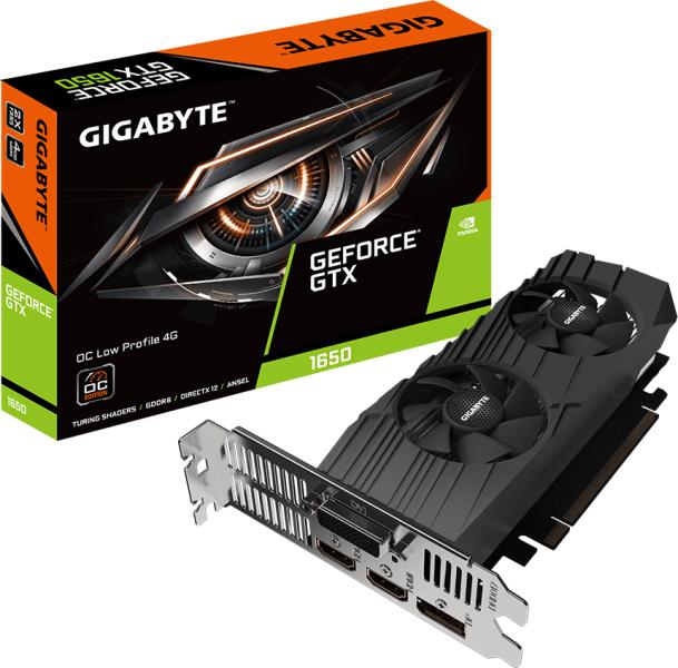 GIGABYTE GeForce GTX 1650 D6 OC Low Profile 4GB GDDR6 128bit (GV
