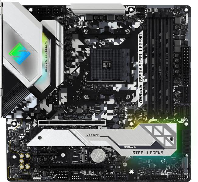ASRock なし ⚠sataケーブル×2 LEGEND STEEL B550M マザーボード