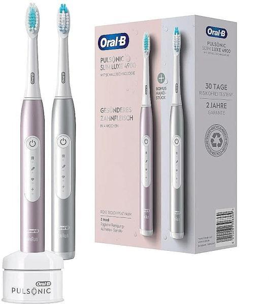 Oral-B Pulsonic Slim Luxe 4900 elektromos fogkefe vásárlás, olcsó Oral-B  Pulsonic Slim Luxe 4900 elektromos fogkefe árak, akciók