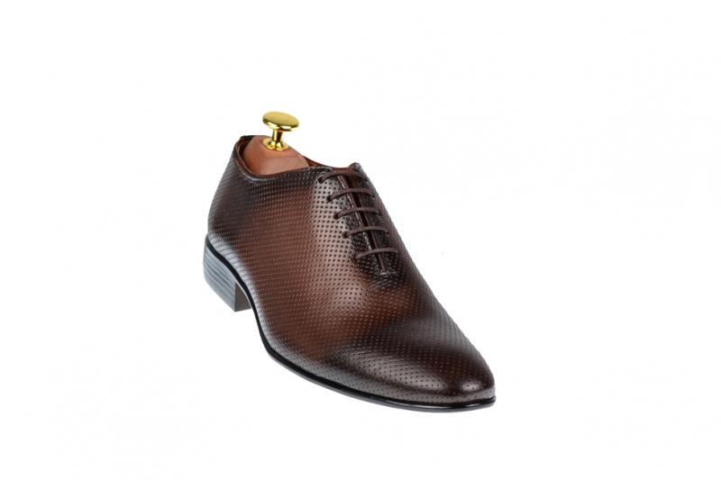 Ellion Pantofi barbati office, eleganti din piele naturala maro, ELION MATEO  026M (026M) (Pantof barbati) - Preturi