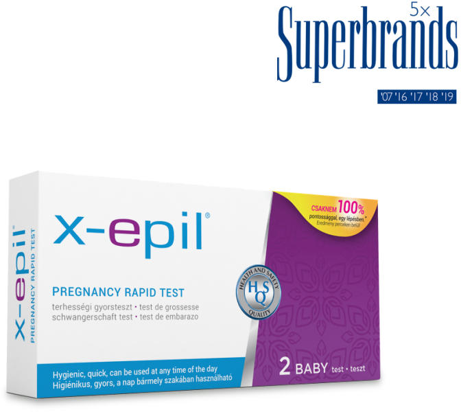 Vásárlás: X-Epil Terhességi gyorsteszt csíkok 2db (XE9401) Diagnosztikai  teszt árak összehasonlítása, Terhességi gyorsteszt csíkok 2 db XE 9401  boltok