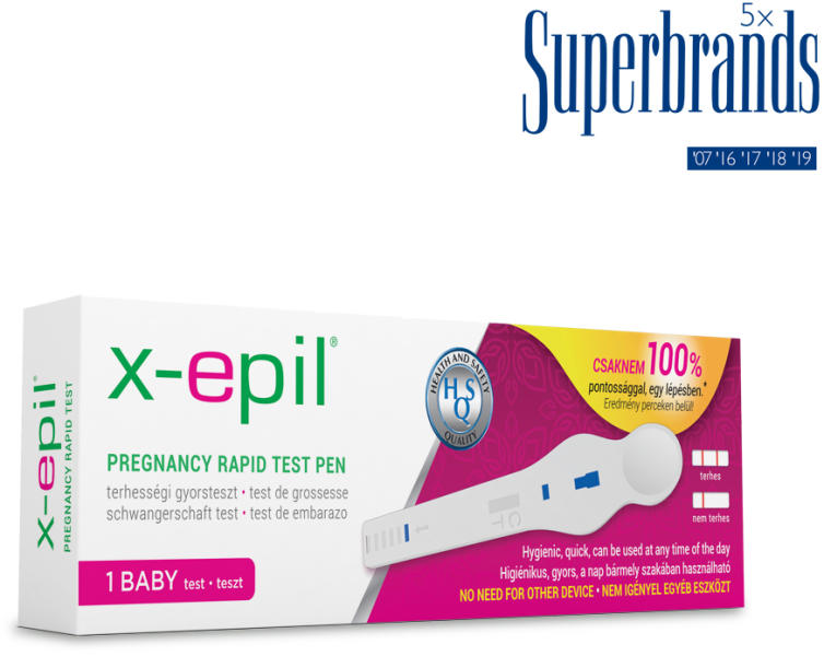 Vásárlás: X-Epil Terhességi gyorsteszt pen 1db (XE9402) Diagnosztikai teszt  árak összehasonlítása, Terhességi gyorsteszt pen 1 db XE 9402 boltok
