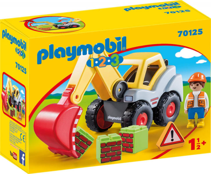 Vásárlás: Playmobil 1.2.3 Lapátos kotrógép (70125) Playmobil árak  összehasonlítása, 1 2 3 Lapátos kotrógép 70125 boltok