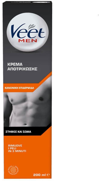 Veet Men cremă depilatoare cu efect hidratant pentru piele normal 200ml  (Indepartarea parului) - Preturi