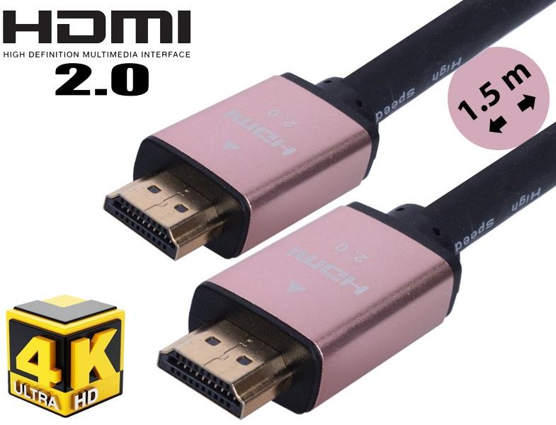 Vásárlás: 1.5m-es NAGY SEBESSÉGŰ HDMI Kábel 2.0v, 4K-60Hz, ARANYOZOTT  APA-APA CSATLAKOZÓ Hálózati kábel árak összehasonlítása, 1 5 m es NAGY  SEBESSÉGŰ HDMI Kábel 2 0 v 4 K 60 Hz ARANYOZOTT APA