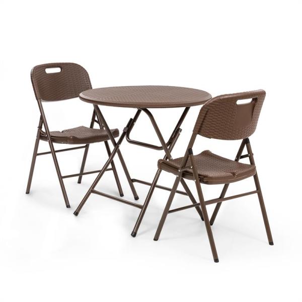 Vásárlás: Blumfeldt Burgos, asztal + 2 szék, acél csövek, HDPE rattan  imitáció, összecsukható (GDM10-Burgos Seat2) Kerti bútor garnitúra árak  összehasonlítása, Burgos asztal 2 szék acél csövek HDPE rattan imitáció  összecsukható GDM 10