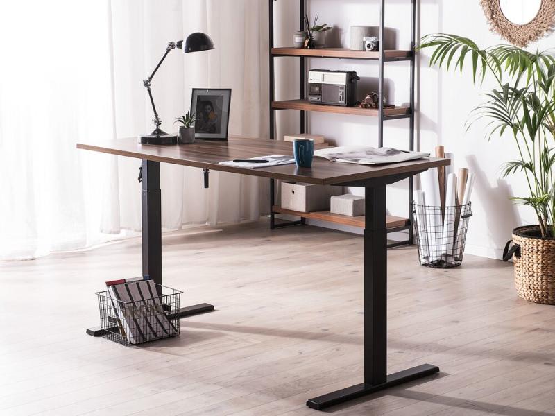 Vásárlás: Beliani Uplift II manuálisan állítható magasságú íróasztal  160x72cm Íróasztal árak összehasonlítása, Uplift II manuálisan állítható  magasságú íróasztal 160 x 72 cm boltok