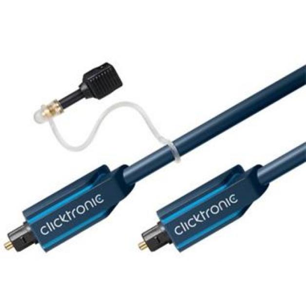clicktronic Cablu audio optic digital Toslink cu adaptor mini Toslink 10m,  Clicktronic CLICK70372 (CLICK70372) (Cablu audio) - Preturi