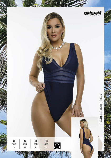 Vásárlás: Origami Bikini - Oahu Navy egyrészes fürdőruha 70B/S/36 Fürdőruha,  bikini árak összehasonlítása, Oahu Navy egyrészes fürdőruha 70 B S 36 boltok