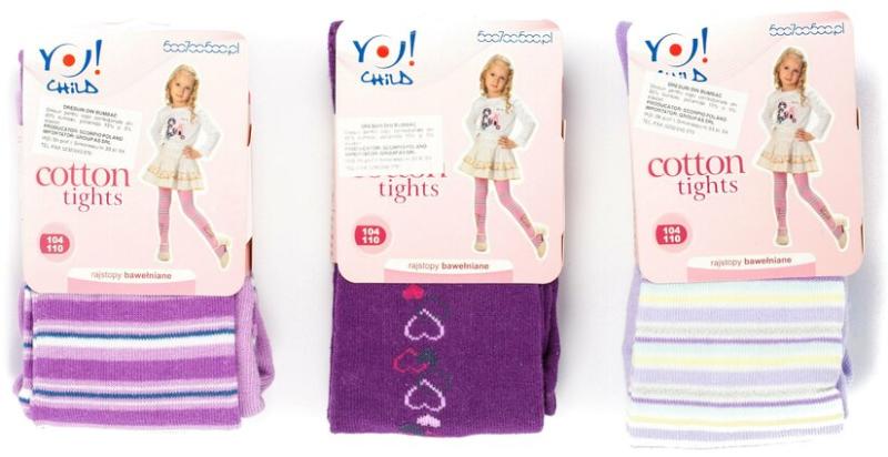 YO Club Dresuri din bumbac colorate pentru fete RA03G (YO RA03G) (Ciorapi  copii) - Preturi