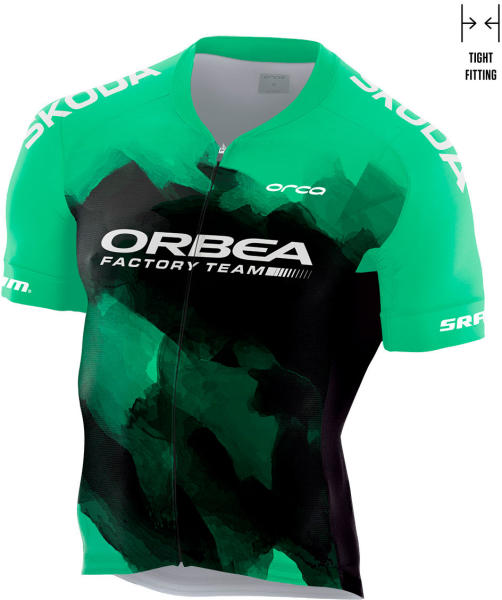 Orbea Orca - tricou pentru ciclism Orbea Jersey Factory Performance - negru  verde (Tricou ciclism) - Preturi