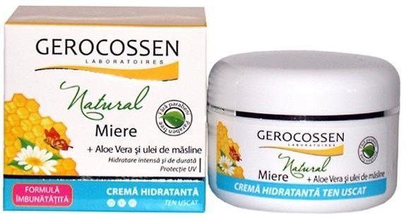 GEROCOSSEN Crema hidratanta Miere Aloe Vera Ulei Masline 100 ml (Crema de  fata) - Preturi