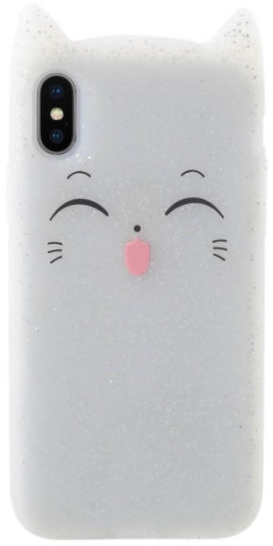Tvc-Mall Husa iPhone X/XS 5.8'' Mustache Silicon 3D Alba (Husa telefon  mobil) - Preturi
