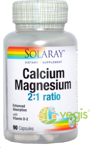 SOLARAY Calciu Magneziu cu Vitamina D 90cps (Suplimente nutritive) - Preturi