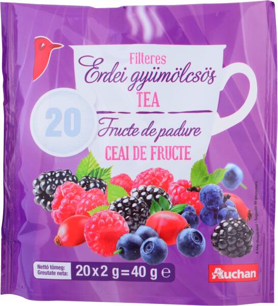 Vásárlás: Auchan Kedvenc Erdei gyümölcsös tea 20 x 2 g Tea, gyógytea árak  összehasonlítása, KedvencErdeigyümölcsöstea20x2g boltok