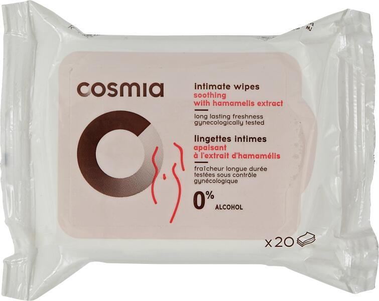 Vásárlás: Cosmia intim törlőkendő 20 db Női higiéniai termék árak  összehasonlítása, intimtörlőkendő20db boltok