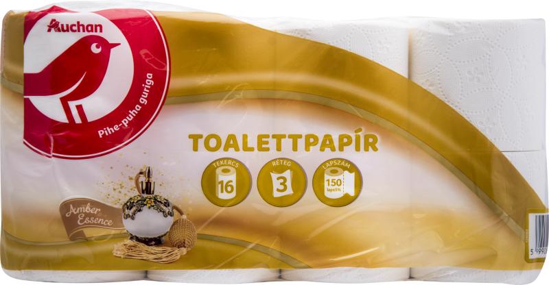 Vásárlás: Auchan Kedvenc Amber Essence toalettpapír 3 rétegű 16 tekercs 150  lap WC-papír árak összehasonlítása,  KedvencAmberEssencetoalettpapír3rétegű16tekercs150lap boltok