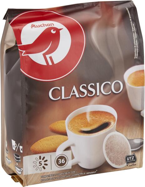 Vásárlás: Auchan Kedvenc Kávépárna Classic 36 db Kávégép kapszula,  kávépárna árak összehasonlítása, KedvencKávépárnaClassic36db boltok