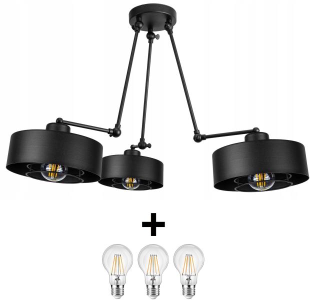 Vásárlás: Glimex LAVOR MED rácsos állítható mennyezeti lámpa fekete 3x E27  + ajándék LED izzók (GNL0016) Fali- és mennyezeti lámpa, csillár árak  összehasonlítása, LAVOR MED rácsos állítható mennyezeti lámpa fekete 3 x