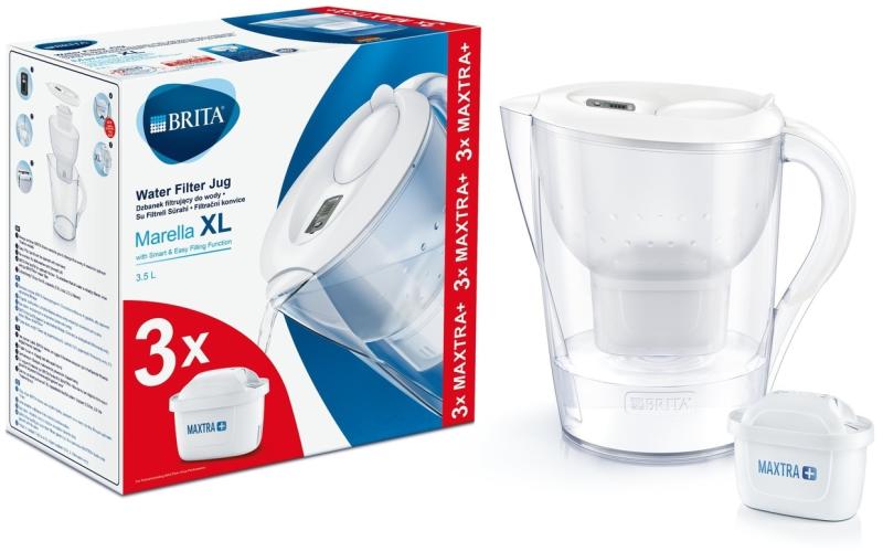 Vásárlás: BRITA Marella XL 3,5 l + 3 Filter (BR1040212) Vízszűrő kancsó  árak összehasonlítása, Marella XL 3 5 l 3 Filter BR 1040212 boltok
