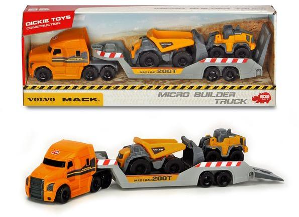 Vásárlás: Dickie Toys Mack Volvo Micro Builder Truck kamion 32cm  (203725005) Játékautó és jármű árak összehasonlítása, Mack Volvo Micro  Builder Truck kamion 32 cm 203725005 boltok