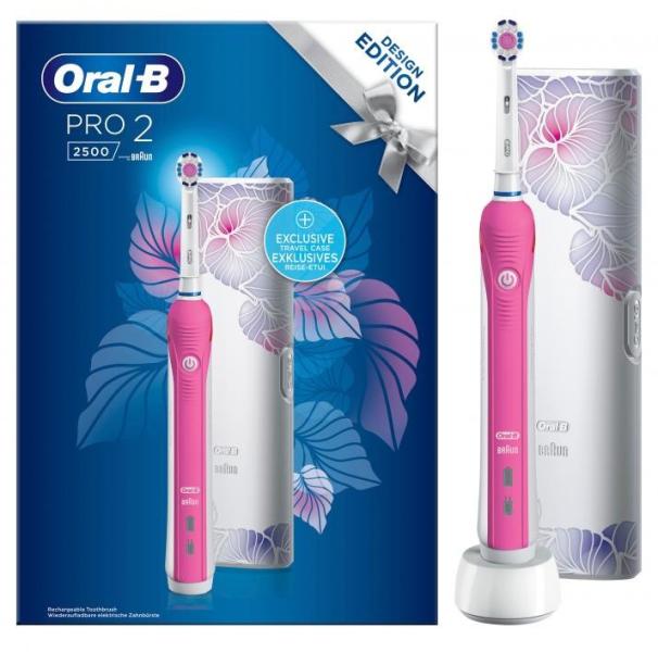 Oral-B Pro 2 2500 Design Edition elektromos fogkefe vásárlás, olcsó Oral-B  Pro 2 2500 Design Edition elektromos fogkefe árak, akciók