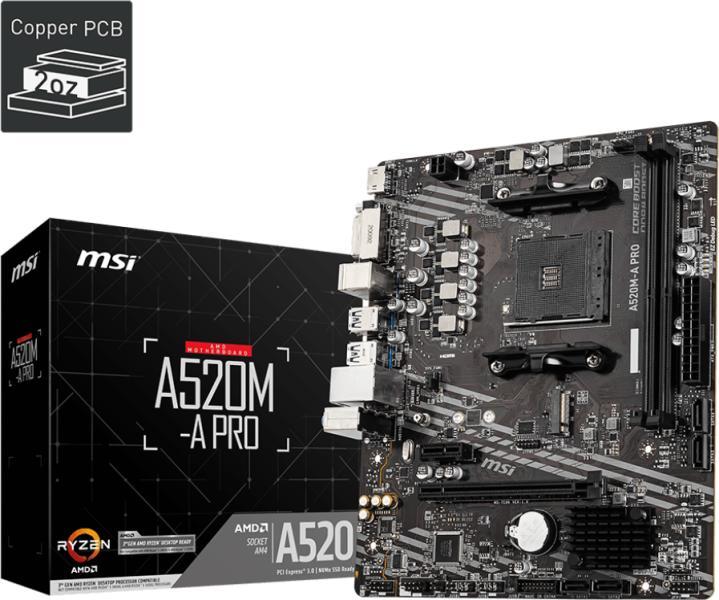 MSI A520M-A PRO Placa de baza Preturi MSI A520M-A PRO Magazine