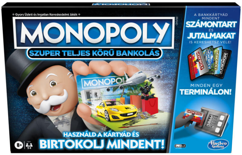 Vásárlás: Hasbro Monopoly Szuper teljes körű bankolás (E8978165) Társasjáték  árak összehasonlítása, Monopoly Szuper teljes körű bankolás E 8978165 boltok