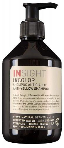 INSIGHT Incolor Anti-yellow Шампоан против жълти отенъци 400мл (63063) Бои  за коса, оцветители за коса Цени, оферти и мнения, списък с магазини,  евтино INSIGHT Incolor Anti-yellow Шампоан против жълти отенъци 400мл  (63063)