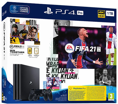 Sony PlayStation 4 Pro 1TB (PS4 Pro 1TB) + FIFA 21 + DualShock 4 Controller  Конзоли за игри Цени, оферти и мнения, списък с магазини