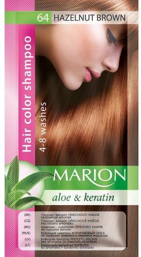 Marion шампоан оцветител 64 Орехово кафяв Бои за коса, оцветители за коса  Цени, оферти и мнения, списък с магазини, евтино Marion шампоан оцветител  64 Орехово кафяв