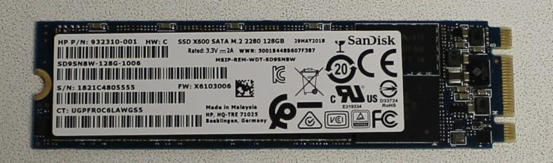 SanDisk X600 128GB M.2 530MB/490MB (SD9SN8W-128G) (Solid State Drive SSD  intern) - Preturi