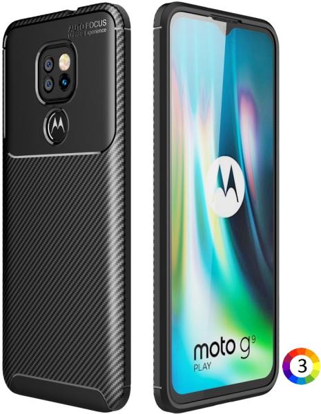 Motorola Moto G9 Play/G9/E7 Plus Удароустойчив Carbon Fiber Калъф и  Протектор - Цени, евтини оферти за Калъф за мобилен телефон Motorola Moto  G9 Play/G9/E7 Plus Удароустойчив Carbon Fiber Калъф и Протектор