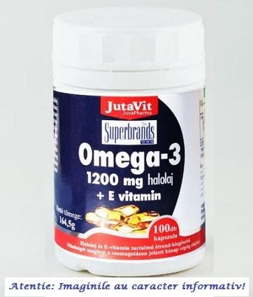 JutaVit Omega 3 Ulei de Peste 1200 mg 100 capsule JutaVit (Suplimente  nutritive) - Preturi