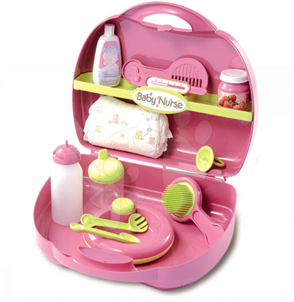 Vásárlás: Smoby Szett pelenkázó játékbabának Baby Nurse Smoby bőröndben  rózsaszín (SM024395) Játékbaba felszerelés árak összehasonlítása, Szett  pelenkázó játékbabának Baby Nurse Smoby bőröndben rózsaszín SM 024395 boltok