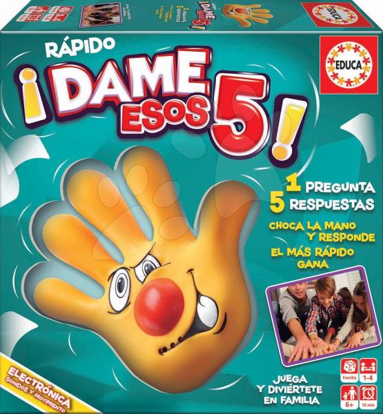 Vásárlás: Educa Társasjáték Rapido Dame Esos 5 Educa spanyol nyelven 6 éves  kortól 1-4 játékos számára (17914) Társasjáték árak összehasonlítása,  Társasjáték Rapido Dame Esos 5 Educa spanyol nyelven 6 éves kortól 1 4  játékos számára 17914 boltok