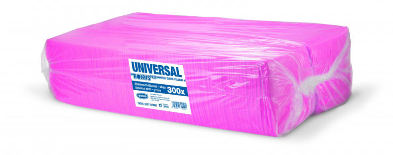 Univerzális pink törlőkendő 36x36cm 300 darabos (B432)