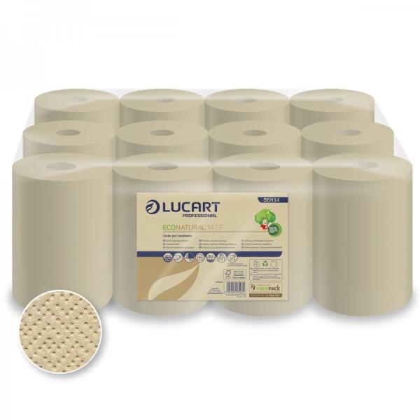 ECO Natural tekercses kéztörlő 2 rétegű, 255lap, 59m 12 tekercs/zsugor (861134) - alphadenthigienia