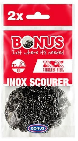 Inox spirál fém súroló, fémdörzsi 2 darabos (B088)