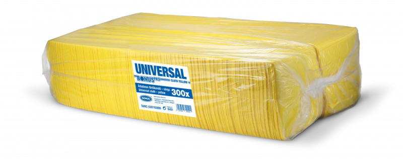 Univerzális sárga törlőkendő 36x36cm 250 darabos (B401)