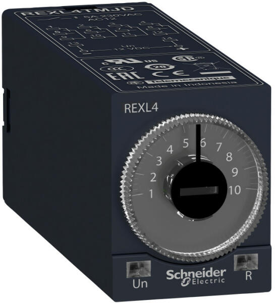 Vásárlás: Schneider Electric Schneider REXL4TMF7 Zelio Time dugaszolható  bekapcsolás késleltető időrelé, A funkció, 4CO, 5A, 120VAC (REXL4TMF7)  Villanyszerelési doboz és tartozék árak összehasonlítása, Schneider REXL 4  TMF 7 Zelio Time dugaszolható ...