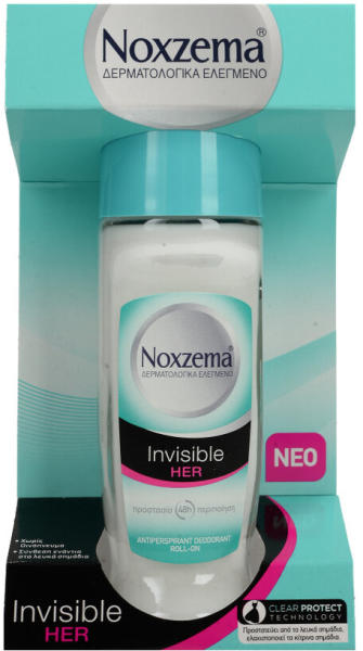 Noxzema Рол-он за жени невидима защита , Noxzema Invisible Roll On Womens  Deodorant with white marks, 50ml Дезодоранти, най-евтина оферта 0,00 лв