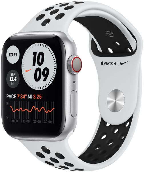 Apple Watch Series 6 Nike GPS + Cellular 44mm (Smartwatch, bratara fitness)  - Preturi