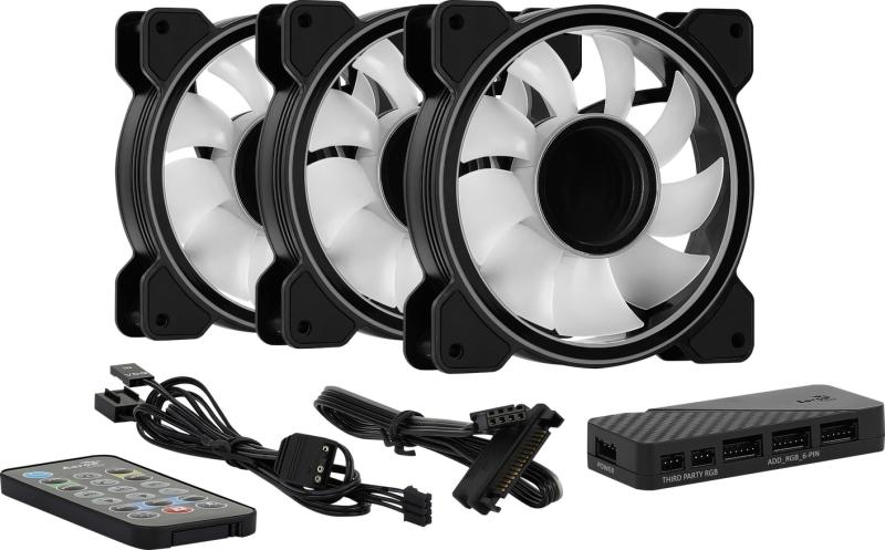 Mirage 12 ARGB Pro 120mm RGB 3-Pack (ACF3-MR10227.11)
