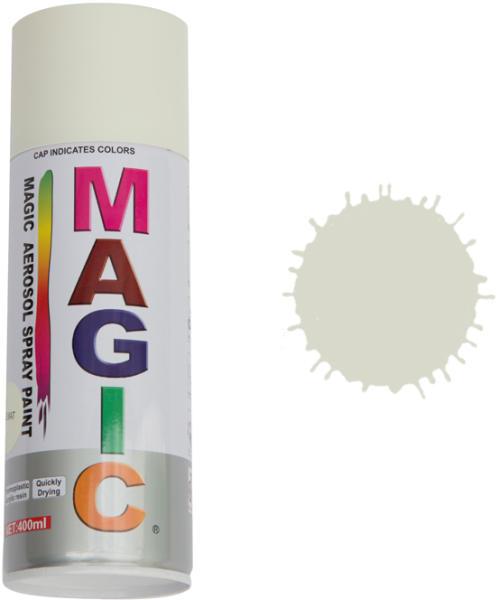 MAGIC Spray vopsea MAGIC Alb mat , 400 ml. Kft Auto (FOX007) (Vopsea  aerosol) - Preturi