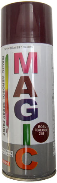 MAGIC Spray vopsea MAGIC Rosu Toreador 21B , 400 ml. Kft Auto (FOX21B)  (Vopsea aerosol) - Preturi